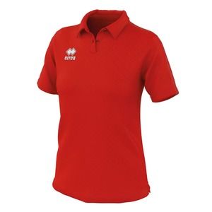 NWT ERREA Women Shedir Polo T Shirt Button Neck Short Sleeve Red S